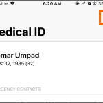 iPhone Health App Medical ID Edit Button