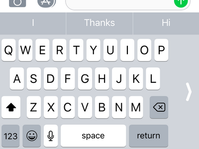 iPhone One-Handed Keyboard Activated