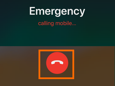 iPhone Settings Emergency SOS End Call