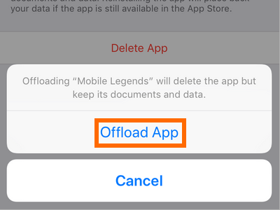 iPhone Settings General iPhone Storage offload App confirm