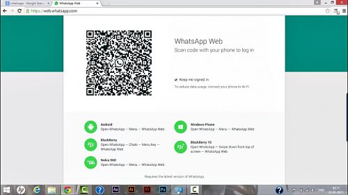 use whatsapp web