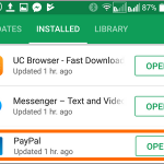 Android Playstore Apps and Games Installed List Choose App