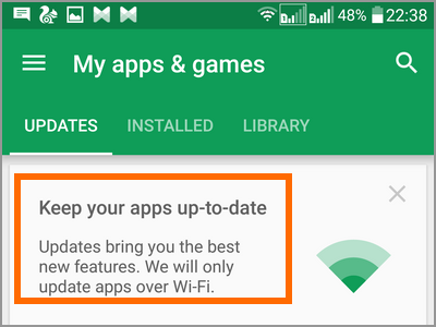 Android Playstore Apps and Games Keep Your Apps to Date