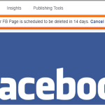 Cancel Facebook PAge Deletion
