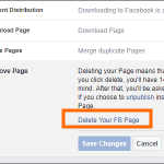 Facebook Page Settings General Remove Page Confirm
