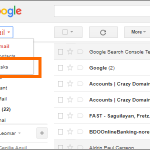 Gmail Menu Tasks