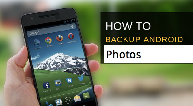 backup photos on android