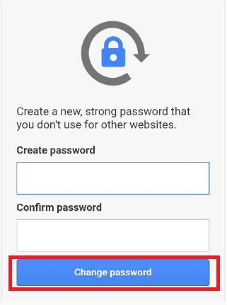 change gmail password