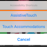 iPhone Settings General Accessibility Assistive Touch