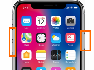 iPhone Side Button and Volume Buttons