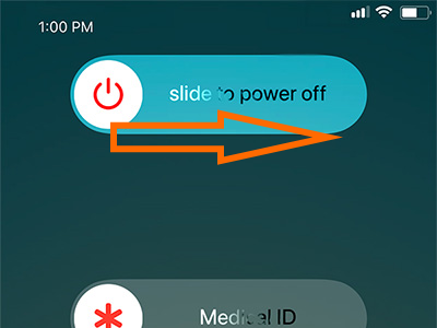 iPhone Slide to Power off
