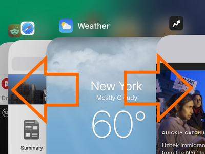 iPhone X App Switcher Swipe Left or Right