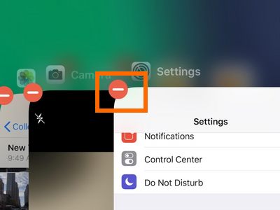 iPhone X App Switcher Tap Close Button