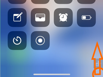 iPhone X Control Center Swipe Up to Hide