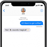 iPhone X Message Conversation