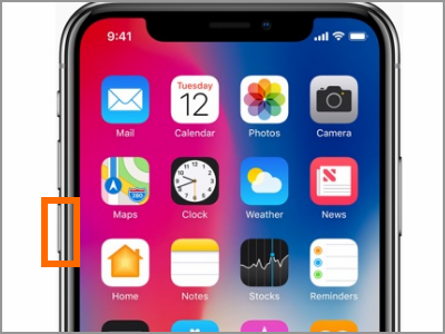 iPhone X Volume Down Button