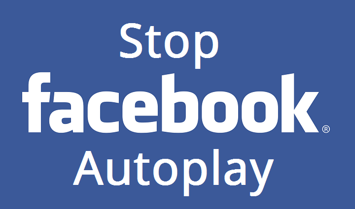 stop facebook from autoplay