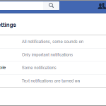 Facebook Drop Down Settings Notification Facebook Edit