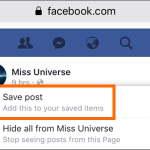 Facebook Search Posts Save Post
