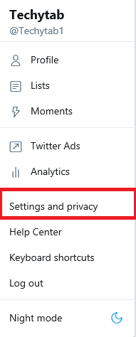 How to private twitter account