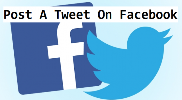 post a tweet to Facebook