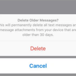 iPhone Delete Older Messages
