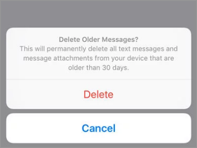 iPhone Delete Older Messages