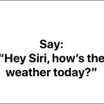 iPhone Settings Siri & Search Say How Weather
