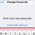 iPhone Settings Touch ID & Passcode Change Passcode Options Custom Code QWERTY