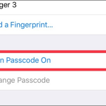 iPhone Settings Touch ID & Passcode Turn ON Passcode