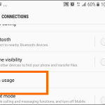 Android Settings Connections Data Usage