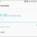 Android Settings Connections Data Usage Screen