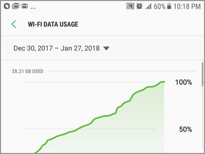 Android Settings Connections Wifi Data Usage Screen