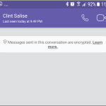 Android Viber Chat Screen Menu