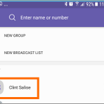 Android Viber Create Message Choose Contact