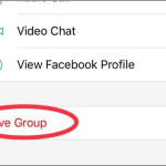 Facebook Messenger Group Chat Leave Group