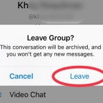 Facebook Messenger Group Chat Leave Group Confirm