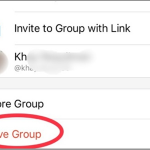 Facebook Messenger Group Chat Leave Group option 2