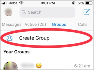 Facebook Messenger Groups Create Group