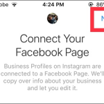Instagram Account Settings Switch to Business Profile Connect to Facebook Choose Page Next