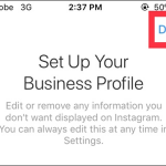 Instagram Account Settings Switch to Business Profile Connect to Facebook Private Account Change Privacy Done