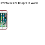 Resize Word Image Resized