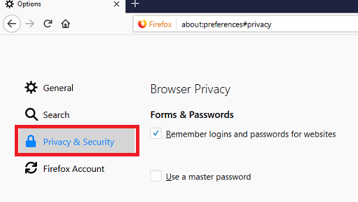 add trusted site to firefox