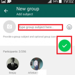 create a group on whatsapp