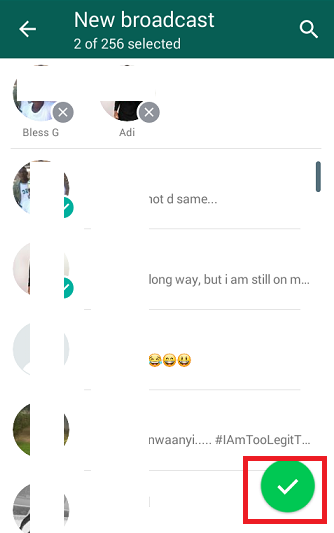 Create A Broadcast List On WhatsApp