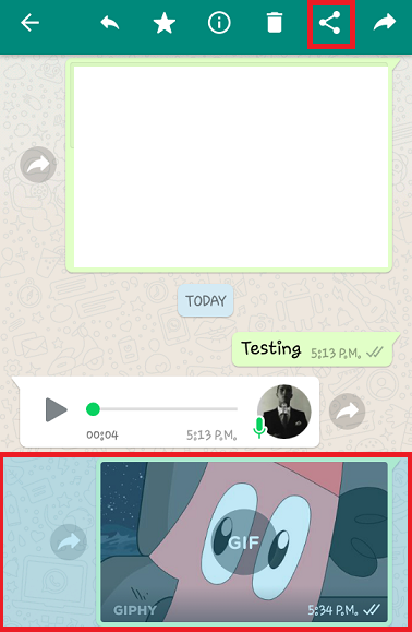 Share A File From WhatsApp To Facebook
