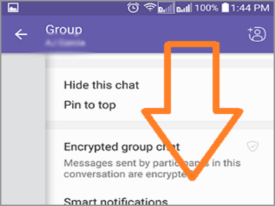 Viber Group Swipe Down