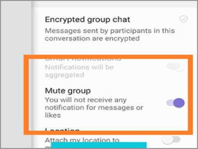 Viber Mute group