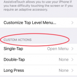 iPhone Assisitive Touch Custom Actions2