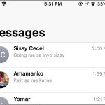 iPhone Messages Edit button Message Deleted